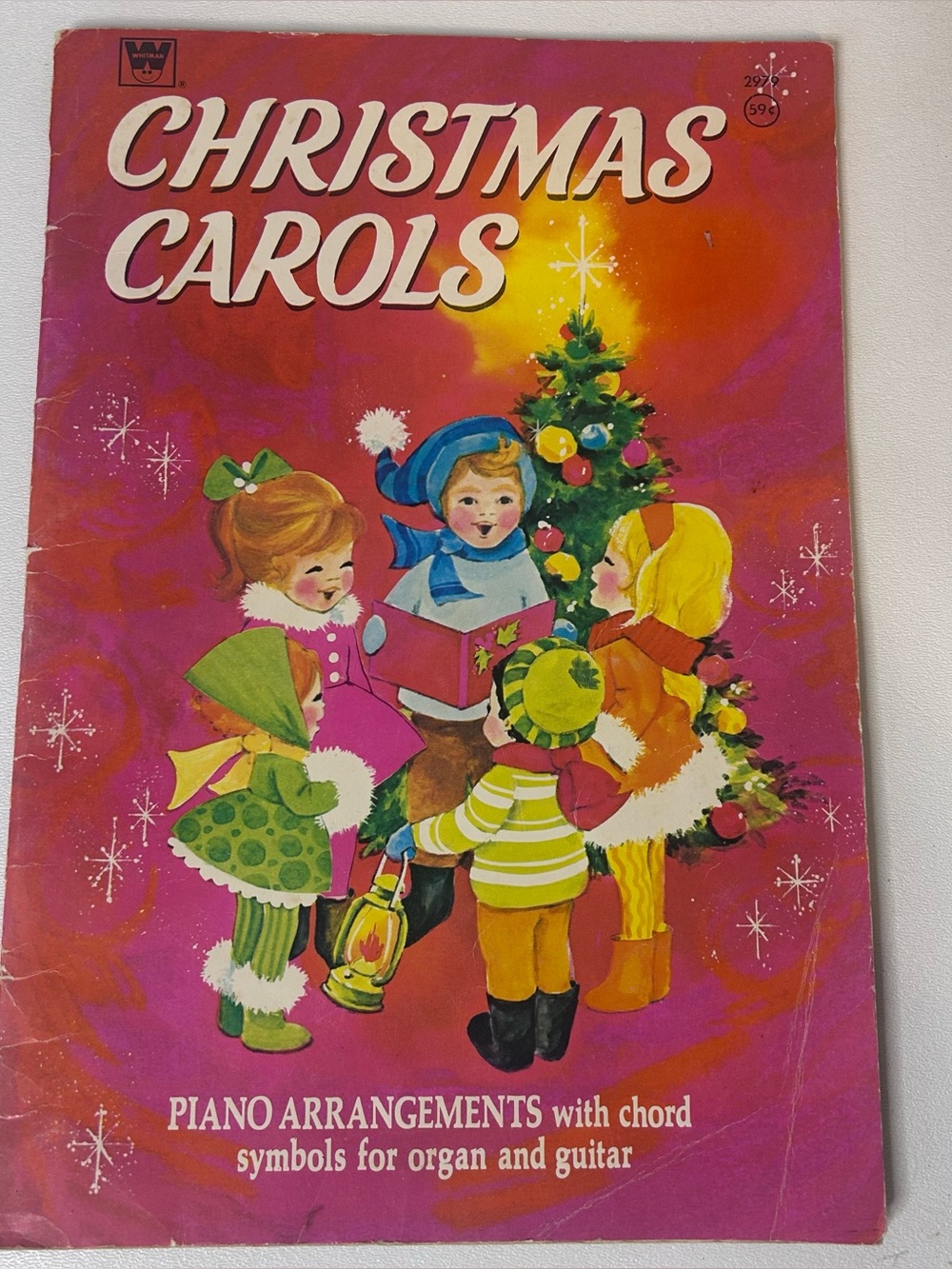 Vintage 1957 Whitman Christmas Carols Book Piano, Organ, Guitar Arrangements